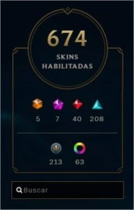 CONTA COM 670 SKINS, MMR MESTRE - League of Legends LOL
