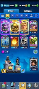 Conta Clash Royale 10k+ Troféus | Mega Cavaleiro Nív. 15 | 