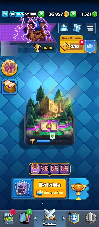 Conta Clash Royale 10k+ Troféus | Mega Cavaleiro Nív. 15 | 