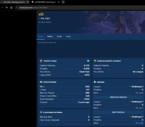 Conta Clash Royale NIVEL 40