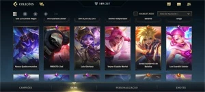 Conta Wild Rift com 151 Skins, 45 no lol, E valorant - League of Legends: Wild Rift LOL WR