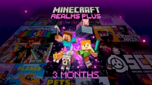 Minecraft Bedrock Oficial 3 Meses (Realms Plus) 90 Dias De G