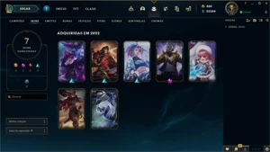 Pack de Contas Prestigio - League of Legends LOL