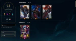 Conta platina 4 73 skins 3 skin ultimate - League of Legends LOL