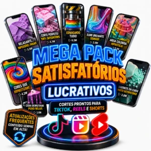 Mega Pack Com 2500 Vídeos Satisfatórios Para Diversos Nichos