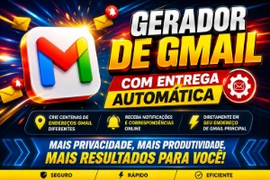 Gmail Gerador de Endereços Aleatórios Contas - Emails