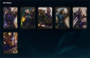 Conta LOL 1263 SKINS (SKINS RARAS) BLACK ALISTAR/CORKI OVNI - League of Legends