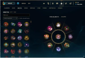 Conta lol nível 720 rank esmeralda4 com 441 skins +contaVava - League of Legends