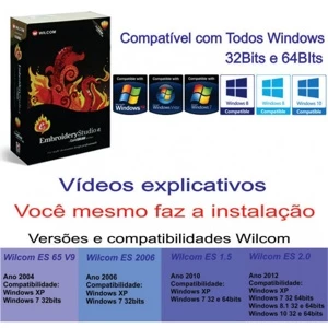Wilcom Embroidery Studio E2 + CorelDRAW x6 Em Portugues - Softwares e Licenças