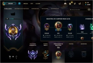 Conta smurf league of legends diamante 4, zed prestigio LOL