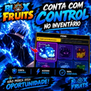 Conta de blox fruits lvl2800 com control no inventário - Roblox