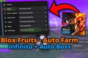 Scripts Blox Fruits - Auto Farm Infinito + Auto Boss - Roblox