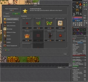 EK Level 53 + Sorcerer  + coins + itens - Tibia