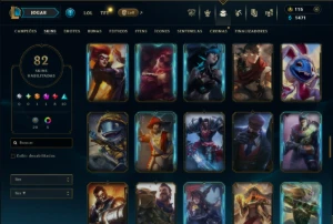 Unranked com 70 Champs e 82 Skins ( MAIN ADC ) - League of Legends LOL