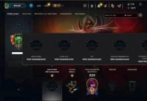 Unranked com 70 Champs e 82 Skins ( MAIN ADC ) - League of Legends LOL