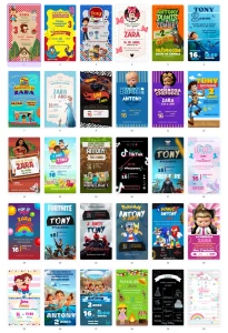 Pack Canva Convite Criativo Vol 2 - 63 Artes Editáveis - Serviços Digitais