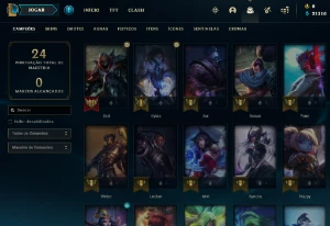 Conta Mestre | 52% Winrate - Lol (League Of Legends) Elomoon