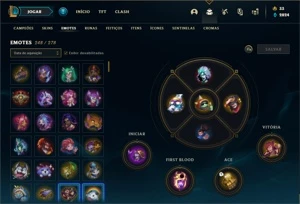 Conta prata 2 com TODOS os champs e  433 Skins + 2 Prestigio - League of Legends LOL