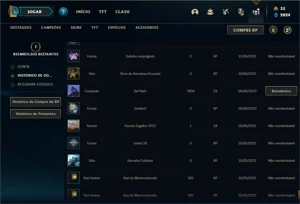 Conta prata 2 com TODOS os champs e  433 Skins + 2 Prestigio - League of Legends LOL
