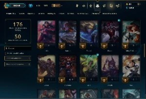 Platina 3 com 65 Champs e 20 Skins ( ADC / JG / MID ) - League of Legends LOL