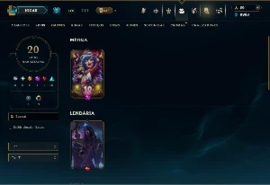 Platina 3 com 65 Champs e 20 Skins ( ADC / JG / MID ) - League of Legends LOL