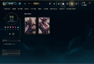 Platina 3 com 65 Champs e 20 Skins ( ADC / JG / MID ) - League of Legends LOL