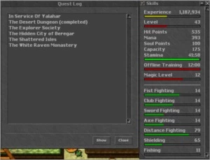 ROYAL PALLY/KRONERA/LVL 43/SKILL 79/63/WIZARD FULL - Tibia