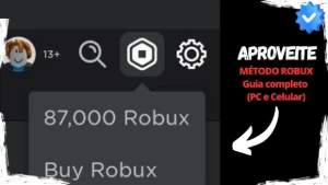 Robux Fácil (PC e Celular)