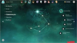 Conta AR49 - Hu Tao, Zhongli, Venti C1, Livro 5* e Keqing - Genshin Impact