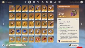 Conta AR57 - 8char(5*), 3armas(5*) + 10k de Gemas - Genshin Impact