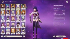 Conta AR57 - 8char(5*), 3armas(5*) + 10k de Gemas - Genshin Impact