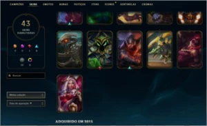 Conta LoL Gold 5 mmr bom ganhando entre 21 e 23pdl - League of Legends