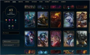 Conta LoL Gold 5 mmr bom ganhando entre 21 e 23pdl - League of Legends