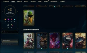 Conta LoL Gold 5 mmr bom ganhando entre 21 e 23pdl - League of Legends