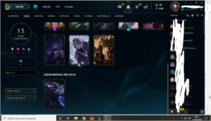 Conta League of legends lol GOLD +60 champ 13 skin