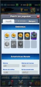 vendo conta clash royale arena 12, 4023 troféus