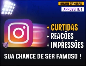 Instagram - Métricas | Curtidas + Reações + Impressões | - Redes Sociais