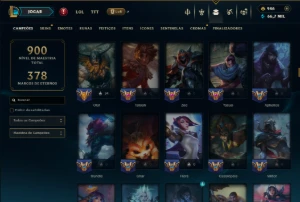 Unranked com TODOS os Champs e 222 Skins ( ADC / JG / MID ) - League of Legends LOL