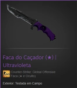 Faca do caçador ultravioleta (0.22...) - Counter Strike CS