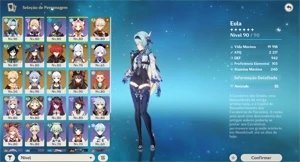 ar56 ganyu +amos, eula+túmulo,ayaka,hutao,kazuha,venti,mona+ - Genshin Impact