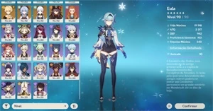 ar56 ganyu +amos, eula+túmulo,ayaka,hutao,kazuha,venti,mona+ - Genshin Impact