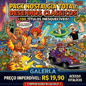 Pack Nostalgia Total +100 Títulos Nostálgicos em um Só Lugar