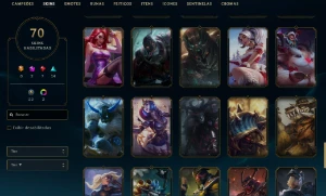 Conta Com Ward Rara Da Riot + Cho Gath Estrela Negra - League of Legends LOL