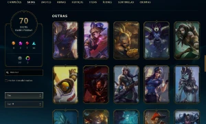 Conta Com Ward Rara Da Riot + Cho Gath Estrela Negra - League of Legends LOL