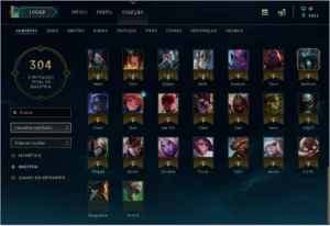 CONTA PRATA 1, 98 PDL, 87 CAMPEÃO E 40 SKIN - SEM REGISTRO - League of Legends LOL