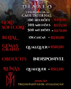 Diablo 4 Temporada 10  -  Caos Infernal Softcore