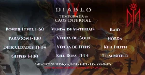 Diablo 4 Temporada 10  -  Caos Infernal Softcore