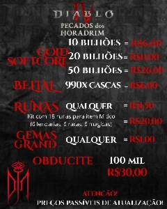 Diablo 4 Temporada 9  -  Pecados de Horadrim Softcore