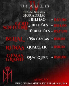 Diablo 4 Temporada 9  -  Pecados de Horadrim Softcore - Blizzard