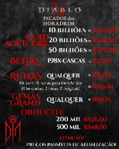 Diablo 4 Temporada 9  -  Pecados de Horadrim Softcore - Blizzard